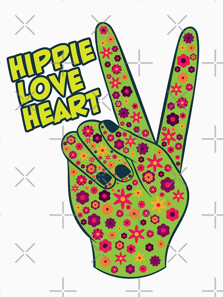 Hippie LoveHeart by MudPuppet T-Shirts, Hoodie, Sweatshirt | BlankRebels.com (Image 3)
