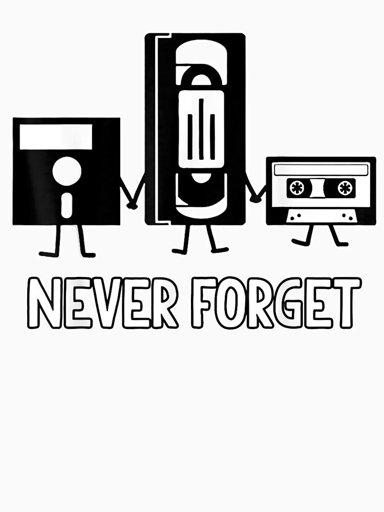 Novelty Mens Never Forget Retro Vintage Cassette Tape by keithldavis T-Shirts, Hoodie, Sweatshirt | BlankRebels.com (Image 3)