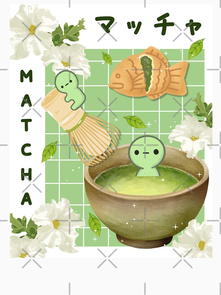 Kawaii Matcha Green Guys Japanese Tea by starbunnykawaii T-Shirts, Hoodie, Sweatshirt | BlankRebels.com (Image 3)