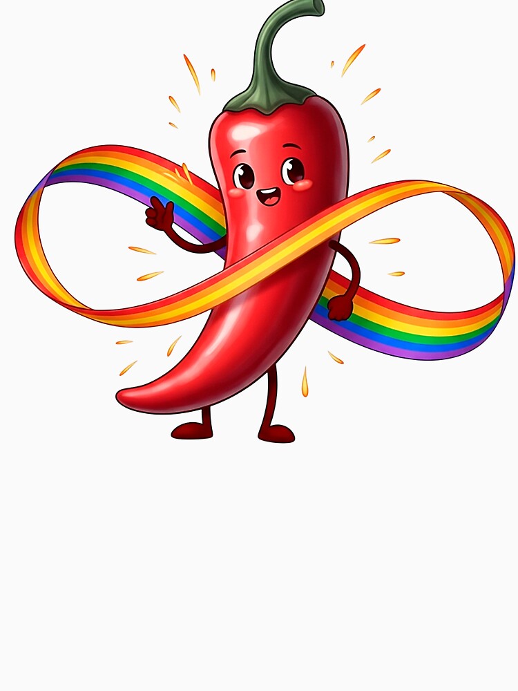 Kawaii Neurodivergent Pride Chili Pepper by SholoStudio T-Shirts, Hoodie, Sweatshirt | BlankRebels.com (Image 3)