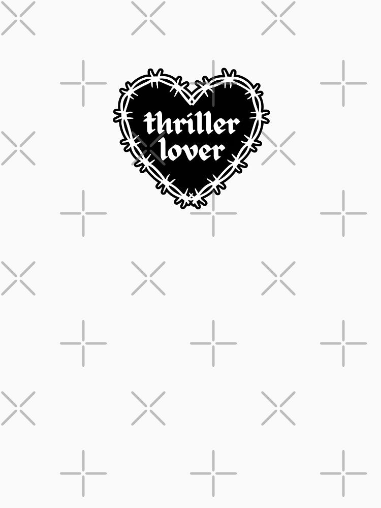 thriller books lover black barbed wire heart by catdiasart T-Shirts, Hoodie, Sweatshirt | BlankRebels.com (Image 3)