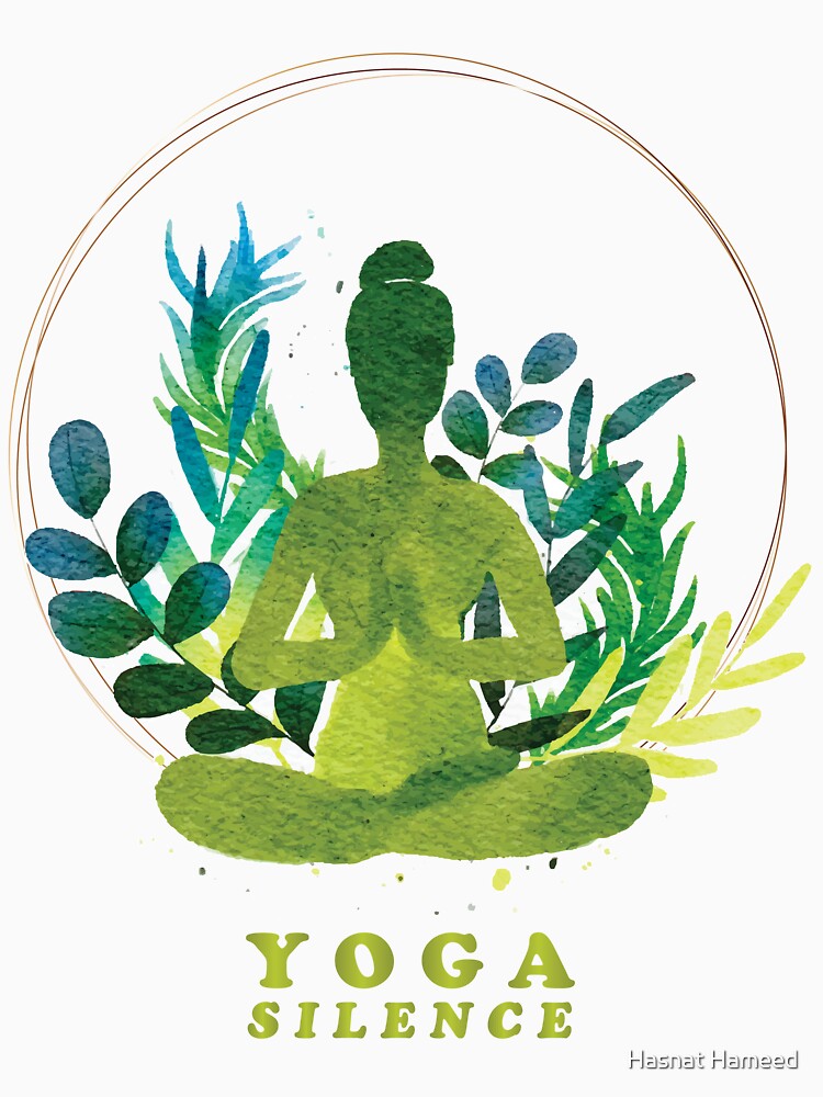 Yoga Silence T-shirts by Hasnat Hameed Hoodie, Sweatshirt | BlankRebels.com (Image 3)