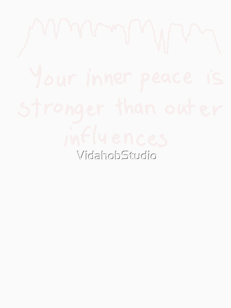 Your inner peace is stonger than outer influences by VidahobStudio