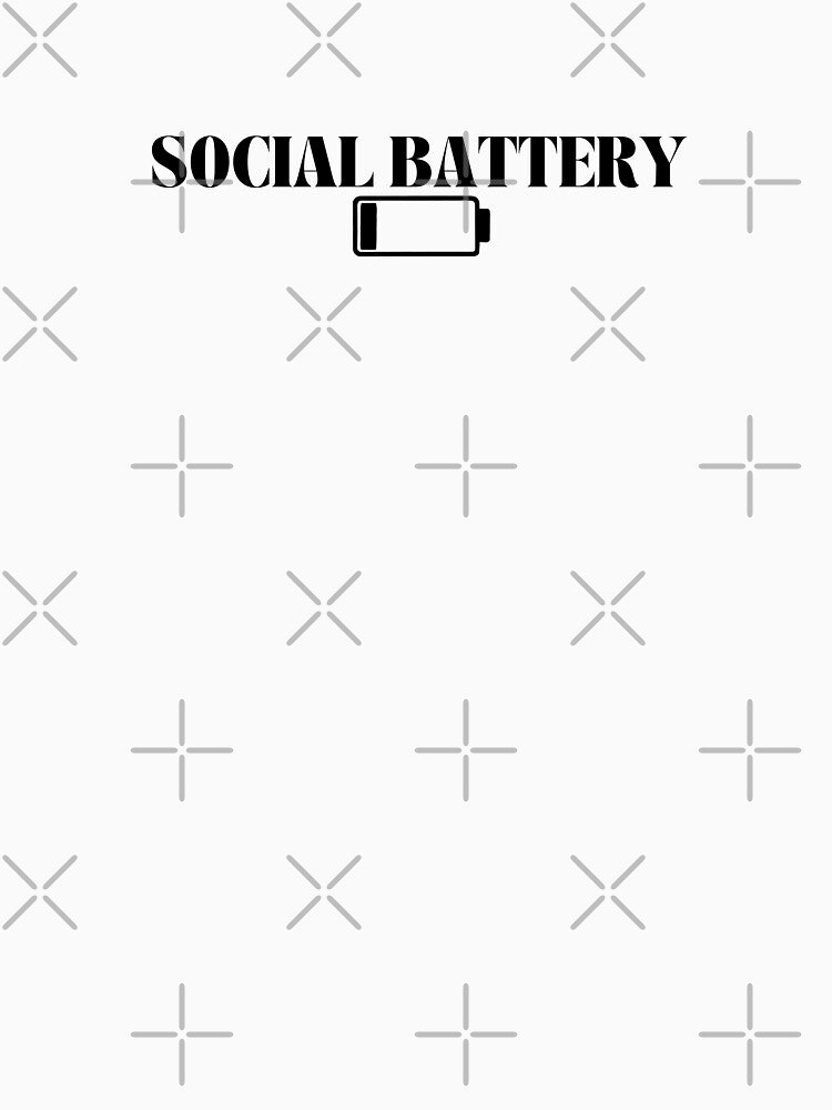 Social Battery 0% Funny Introvert Anxiety Gift by HUMORONCOTTON T-Shirts, Hoodie, Sweatshirt | BlankRebels.com (Image 3)