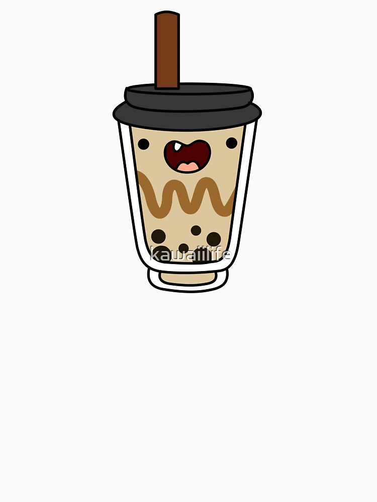 Kawaii Coffee Latte Boba Milk Drink by kawaiilife T-Shirts, Hoodie, Sweatshirt | BlankRebels.com (Image 3)