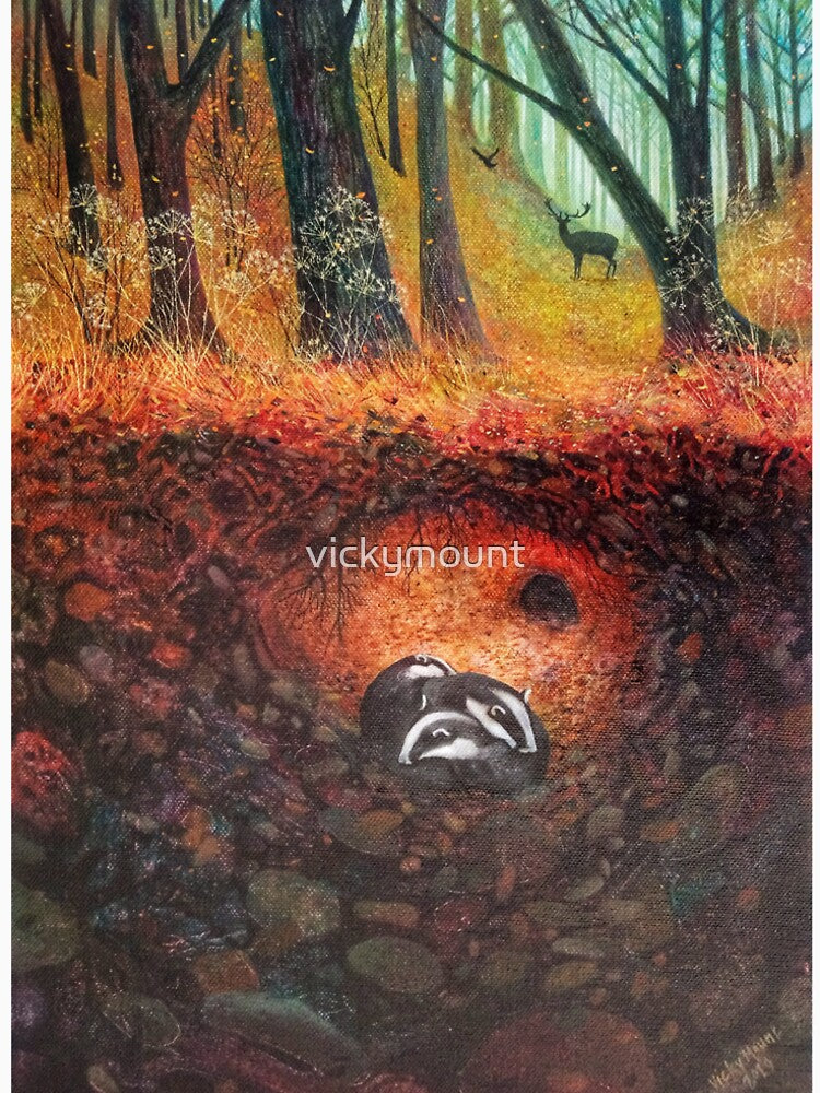 Three Badgers by vickymount T-Shirts, Hoodie, Sweatshirt | BlankRebels.com (Image 2)