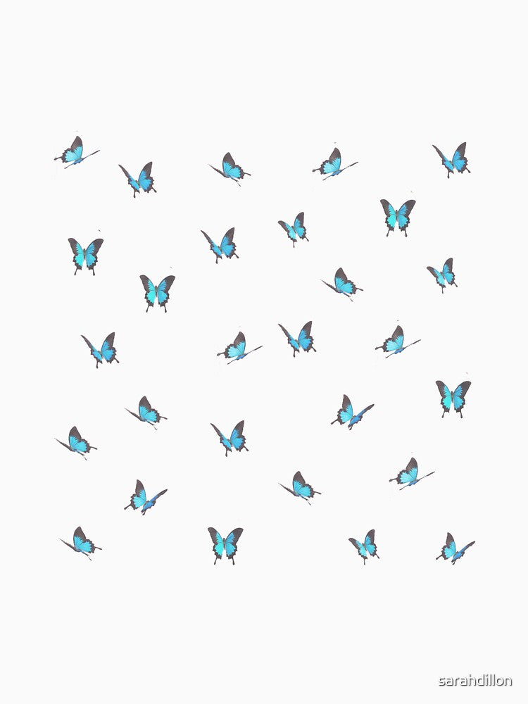 Blue Butterflies by sarahdillon T-Shirts, Hoodie, Sweatshirt | BlankRebels.com (Image 3)