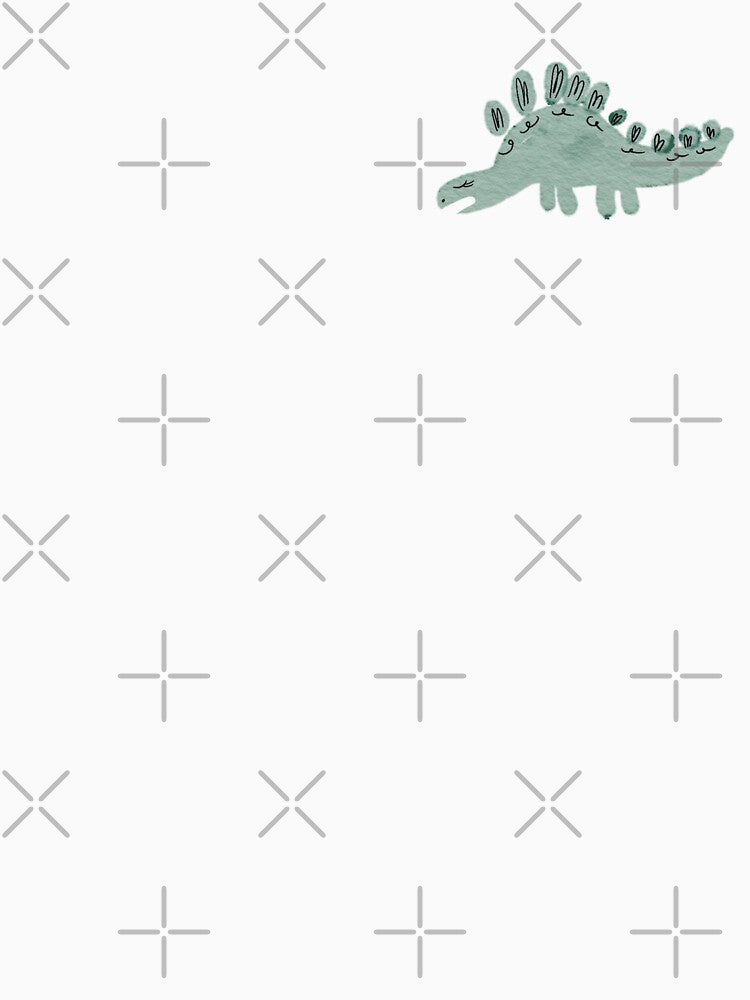 Green Watercolor Dinosaur Doodle by Dreambigdigital T-Shirts, Hoodie, Sweatshirt | BlankRebels.com (Image 3)