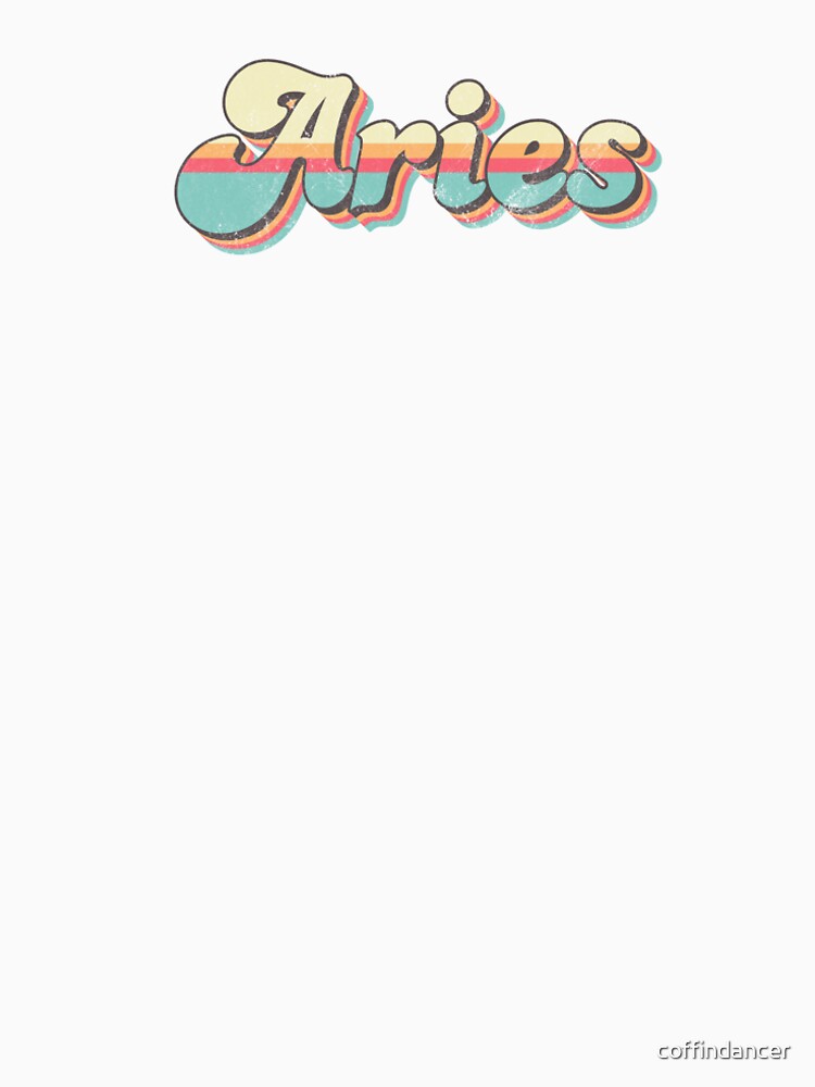 Retro Aries by coffindancer T-Shirts, Hoodie, Sweatshirt | BlankRebels.com (Image 2)