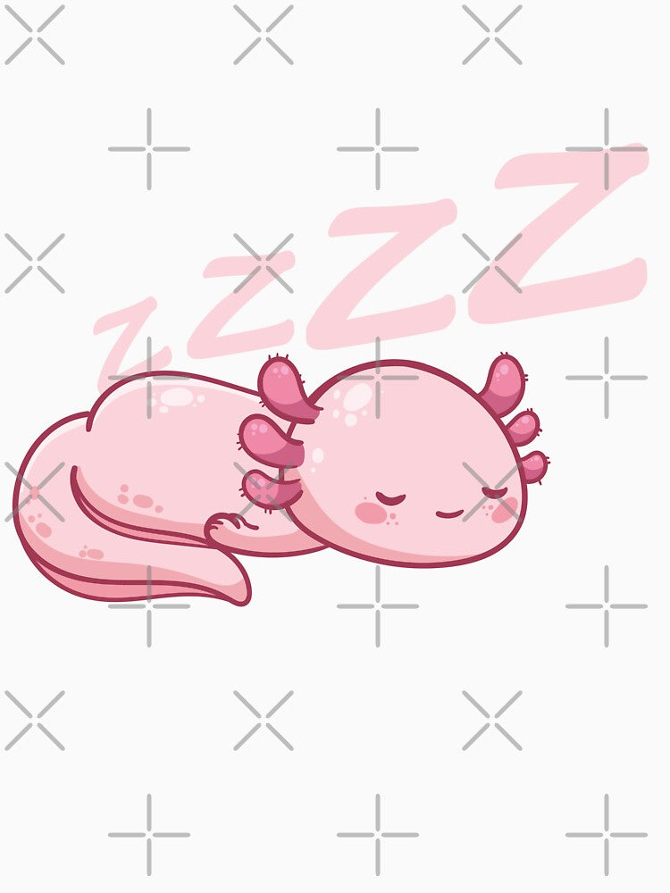 Cute Axolotl Animal Sleeping T-Shirts, Hoodie, Sweatshirt