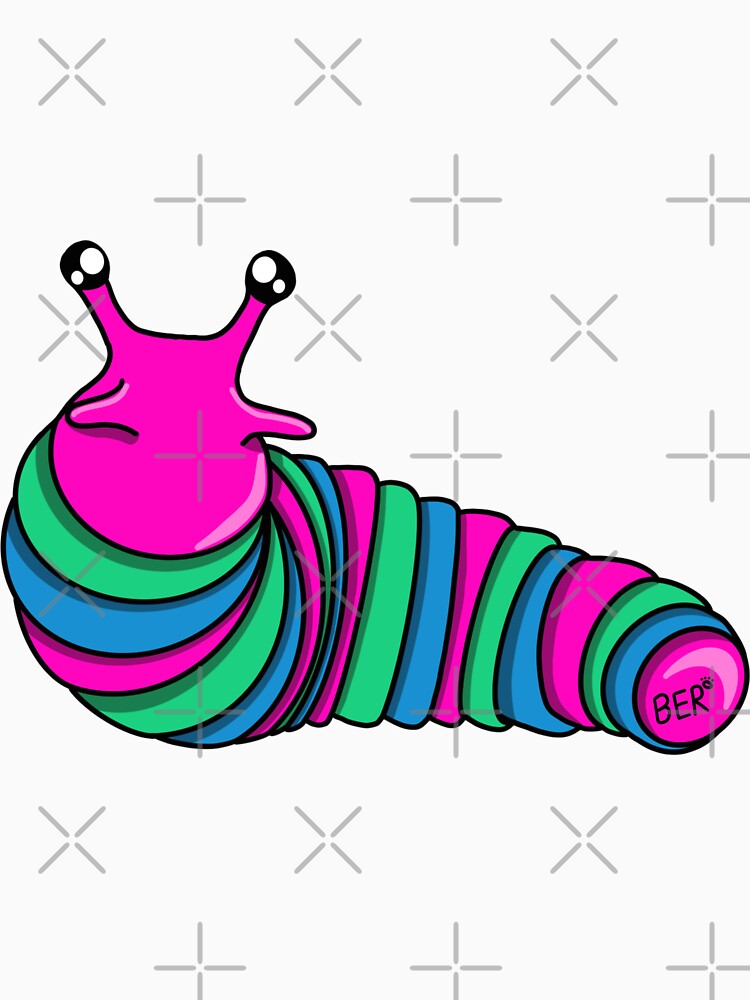Polysexual Pride Fidget Slug by SentABear T-Shirts, Hoodie, Sweatshirt | BlankRebels.com (Image 3)