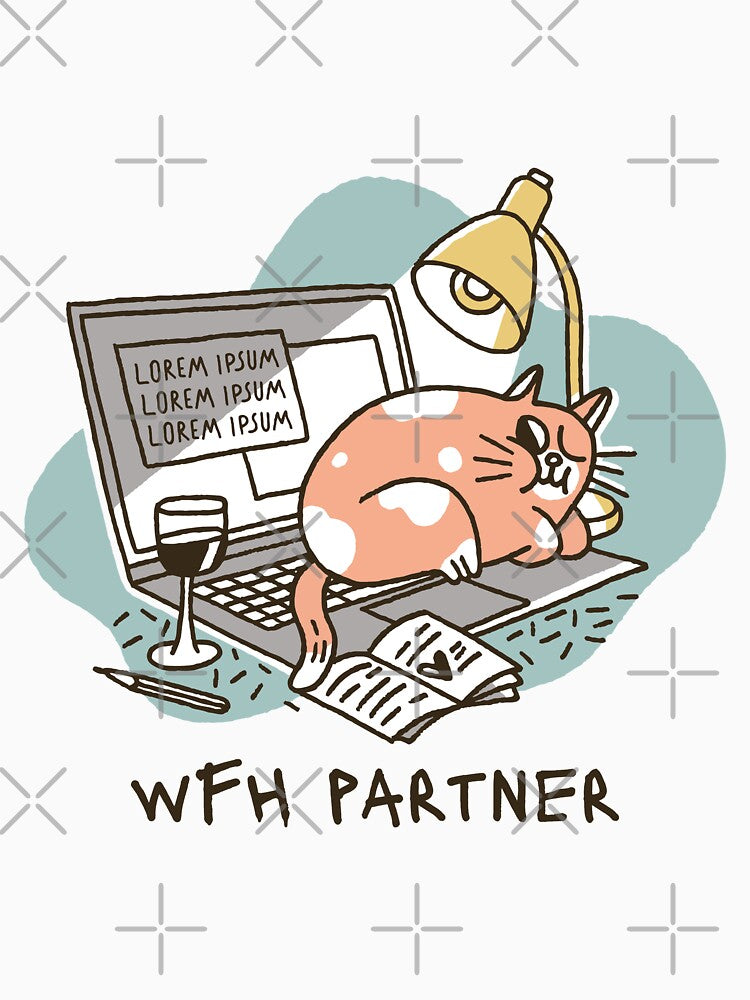 Work from home partner - cute cat lover by Mindy Bubble T-Shirts, Hoodie, Sweatshirt | BlankRebels.com (Image 3)