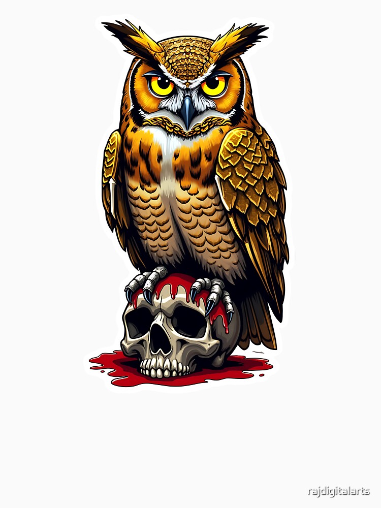 golden owl by rajdigitalarts T-Shirts, Hoodie, Sweatshirt | BlankRebels.com (Image 3)