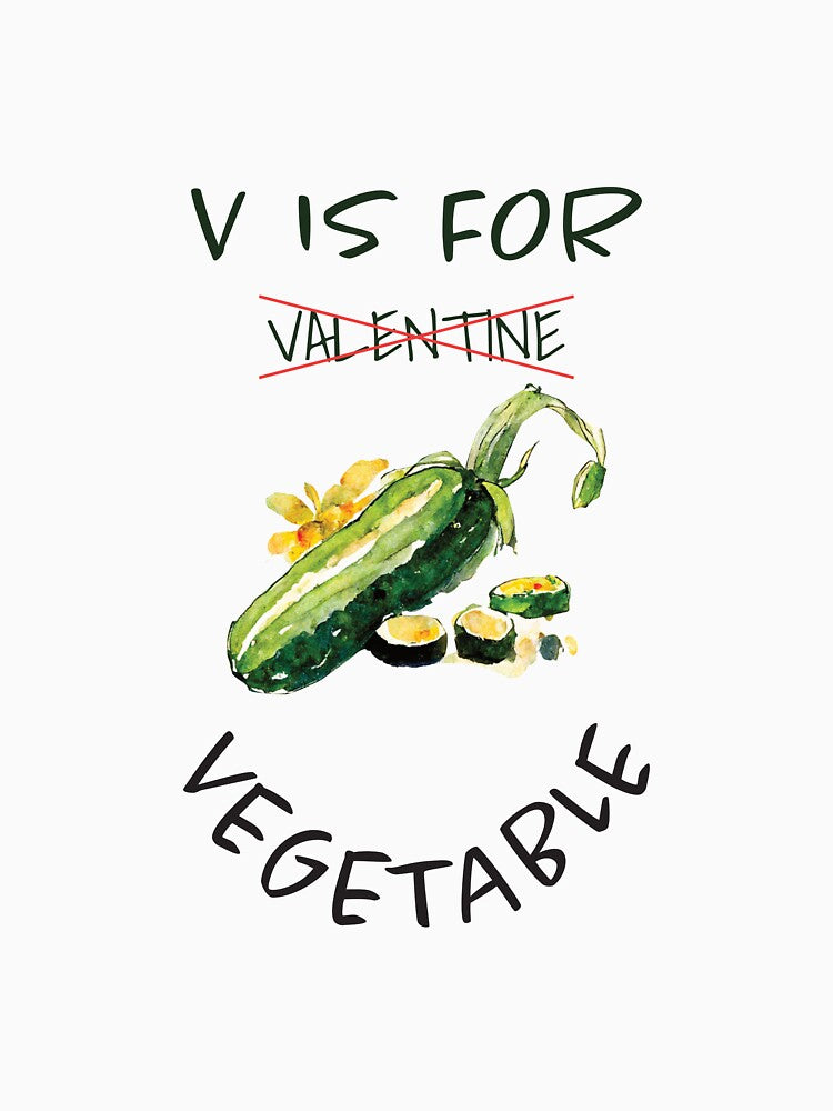 V Is For Vegetable | Happy Valentine | Valentine's Day | Vegetable Love | Healthy Valentine| Zucchini by... (Image 3)