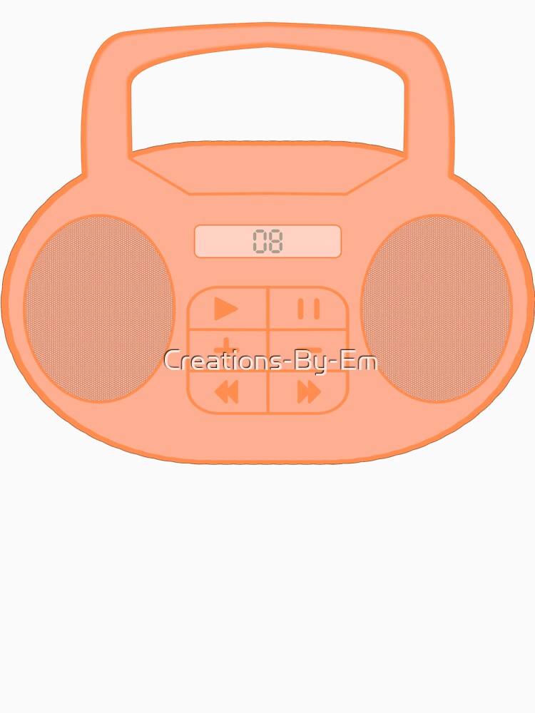 Early 2000s Aesthetic Y2K Peach Boom Box by Creations-By-Em T-Shirts, Hoodie, Sweatshirt | BlankRebels.com (Image 3)