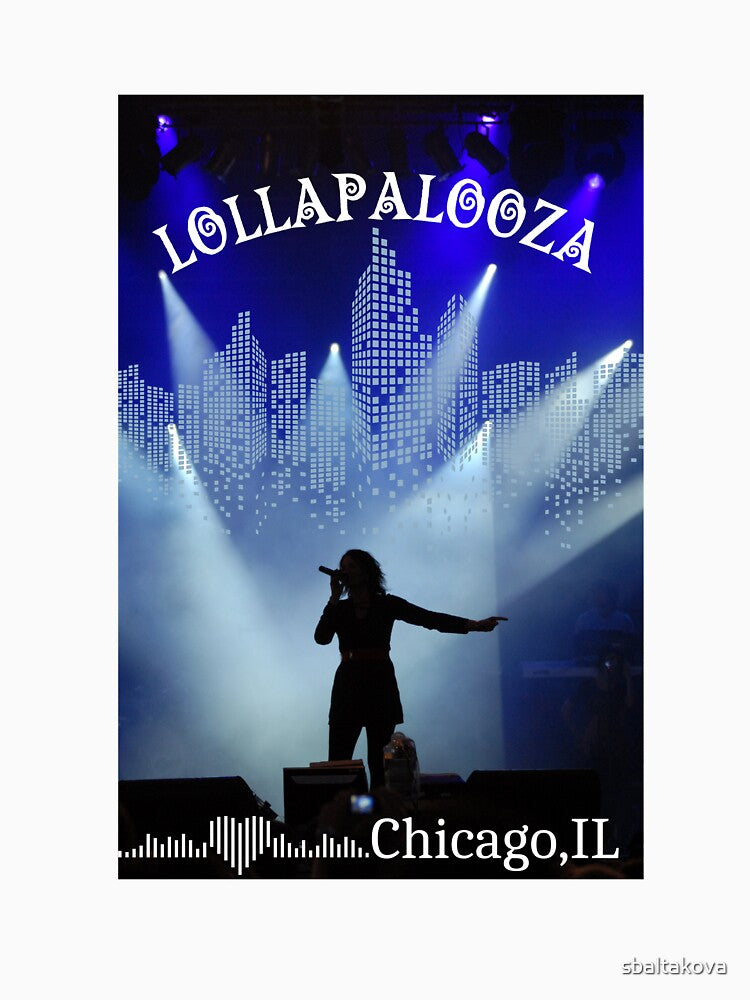 Lollapalooza fest t-shirt by sbaltakova Hoodie, Sweatshirt | BlankRebels.com (Image 3)