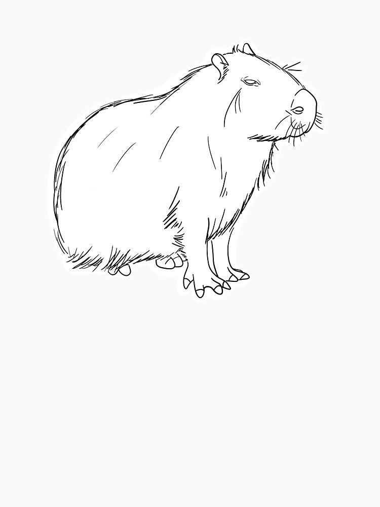 Capybara by Wendi Brazell T-Shirts, Hoodie, Sweatshirt | BlankRebels.com (Image 3)
