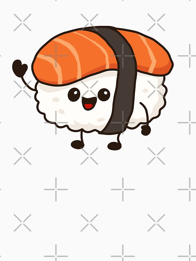 Happy sushi roll cartoon character by Potattoo T-Shirts, Hoodie, Sweatshirt | BlankRebels.com (Image 3)