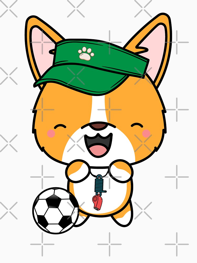 Soccer Player Corgi by Pet Station