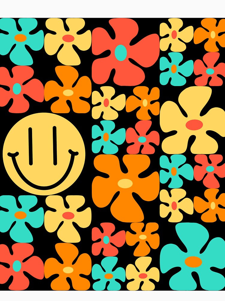 Smiley flowers by DesertAloha T-Shirts, Hoodie, Sweatshirt | BlankRebels.com (Image 3)