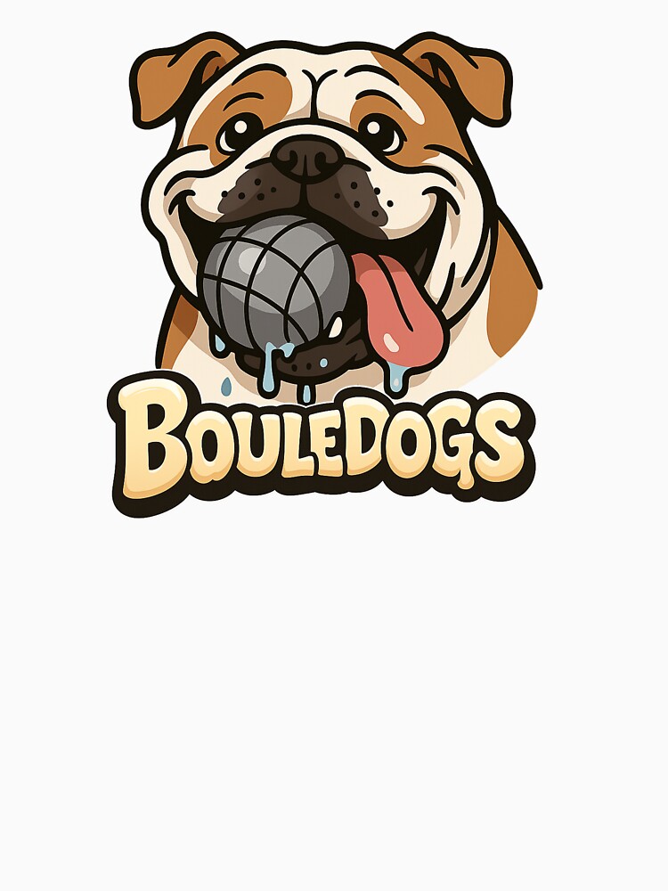Bouledogs Slobber & Steel - petanque T-shirt design by BouleDogs