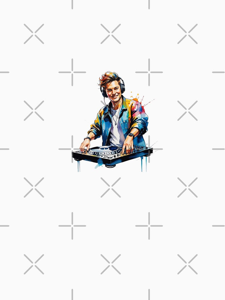 Funny DJ Watercolor. Music by Erik Visnievskij T-Shirts, Hoodie, Sweatshirt | BlankRebels.com (Image 3)