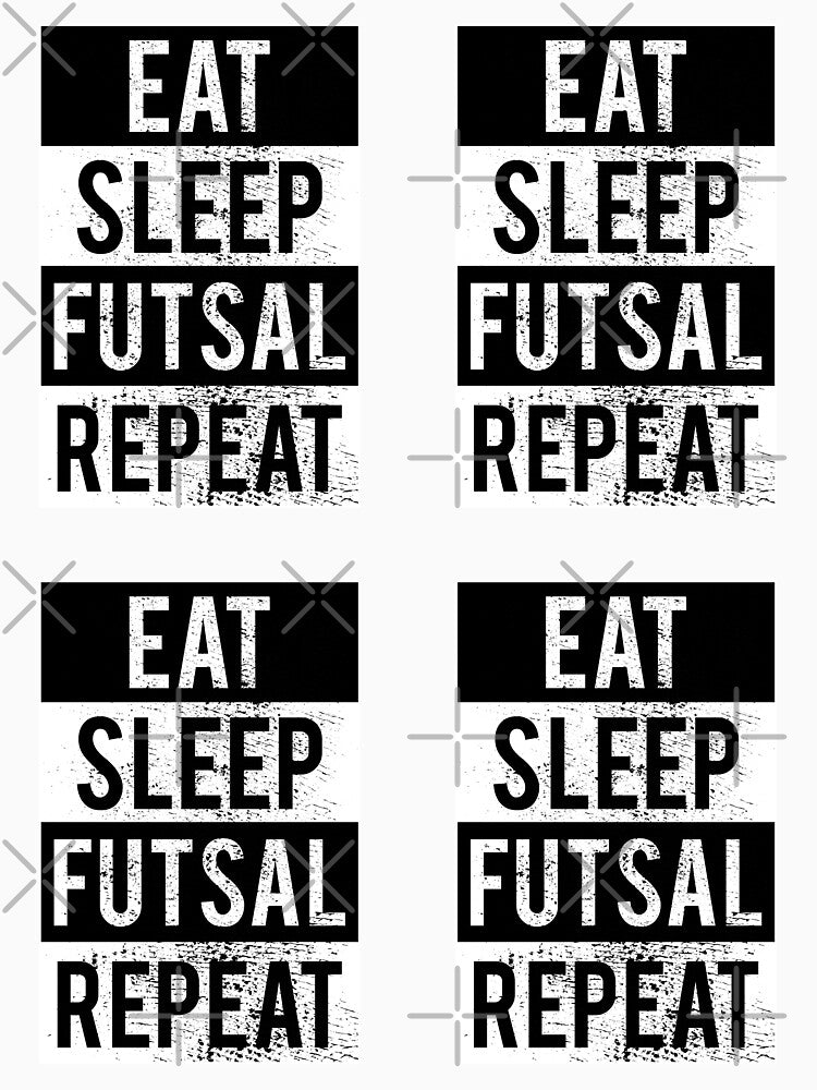 Eat Sleep Futsal Repeat, Futsalmania, Sticker pack by FNStuff
