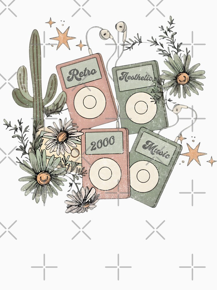 2000s Retro Music Aesthetic — Vintage Music by Nacho Average Designs T-Shirts, Hoodie, Sweatshirt | BlankRebels.com (Image 3)