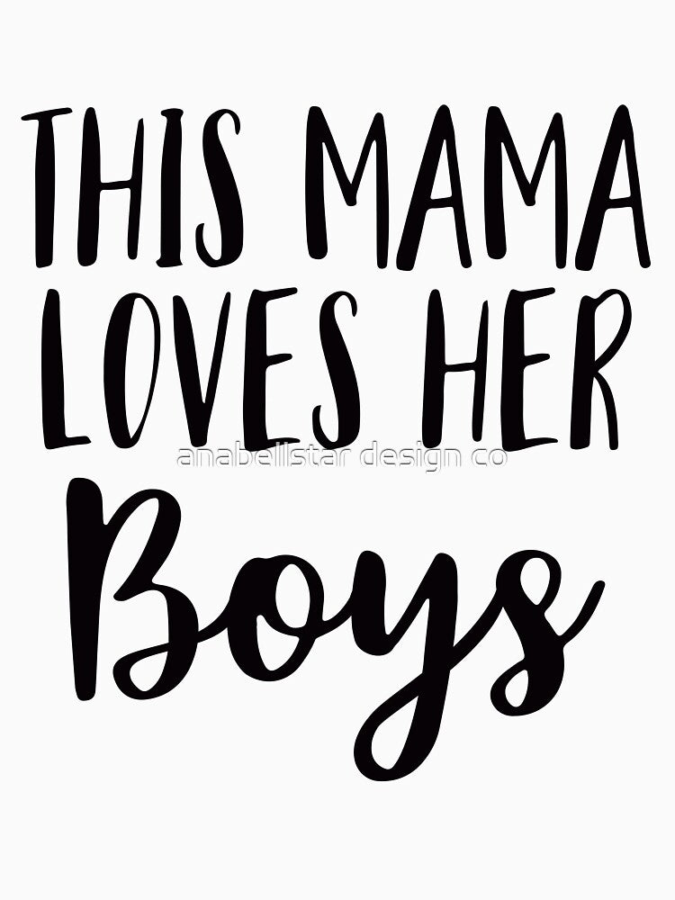 This Mama Loves Her Boys by anabellstar design co T-Shirts, Hoodie, Sweatshirt | BlankRebels.com (Image 2)