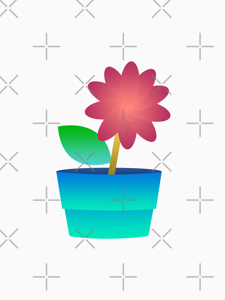 digital flower in a pot by KheinJohn T-Shirts, Hoodie, Sweatshirt | BlankRebels.com (Image 3)