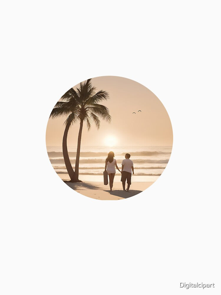 Couple walking in sunset by Digitalcipart T-Shirts, Hoodie, Sweatshirt | BlankRebels.com (Image 3)