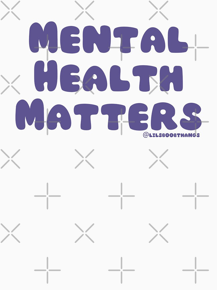 Mental Health Matters., v25c, dark purple | @lilsboobthangs by lilsboobthangs T-Shirts, Hoodie, Sweatshirt (Image 3)