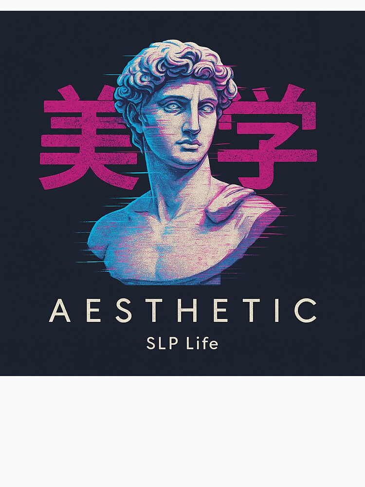 AESTHETIC Japanese Vaporwave Glitch Statue T-Shirt by Brunski-Tech