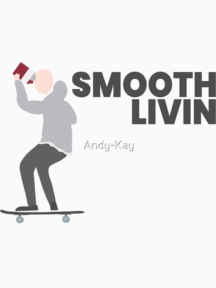 SMOOTH LIVIN - Guy Drinking Juice on Skateboard by Andy-Kay T-Shirts, Hoodie, Sweatshirt | BlankRebels.com (Image 3)