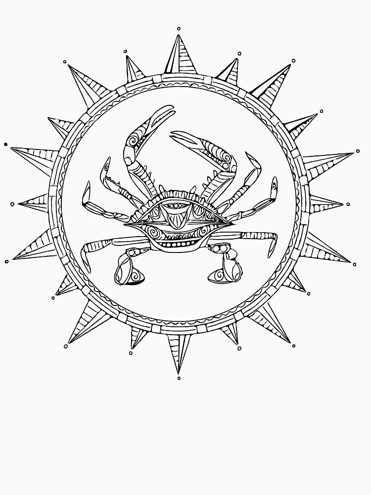 Black and White Crab by Laura Maxwell