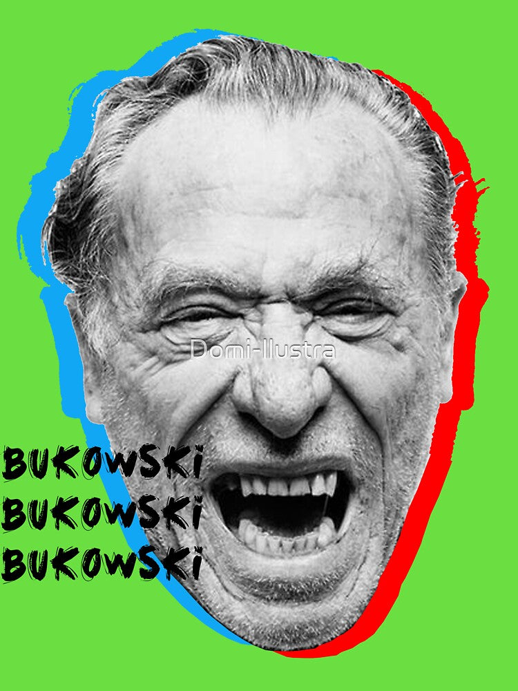 Bukowski popart by Domi-llustra