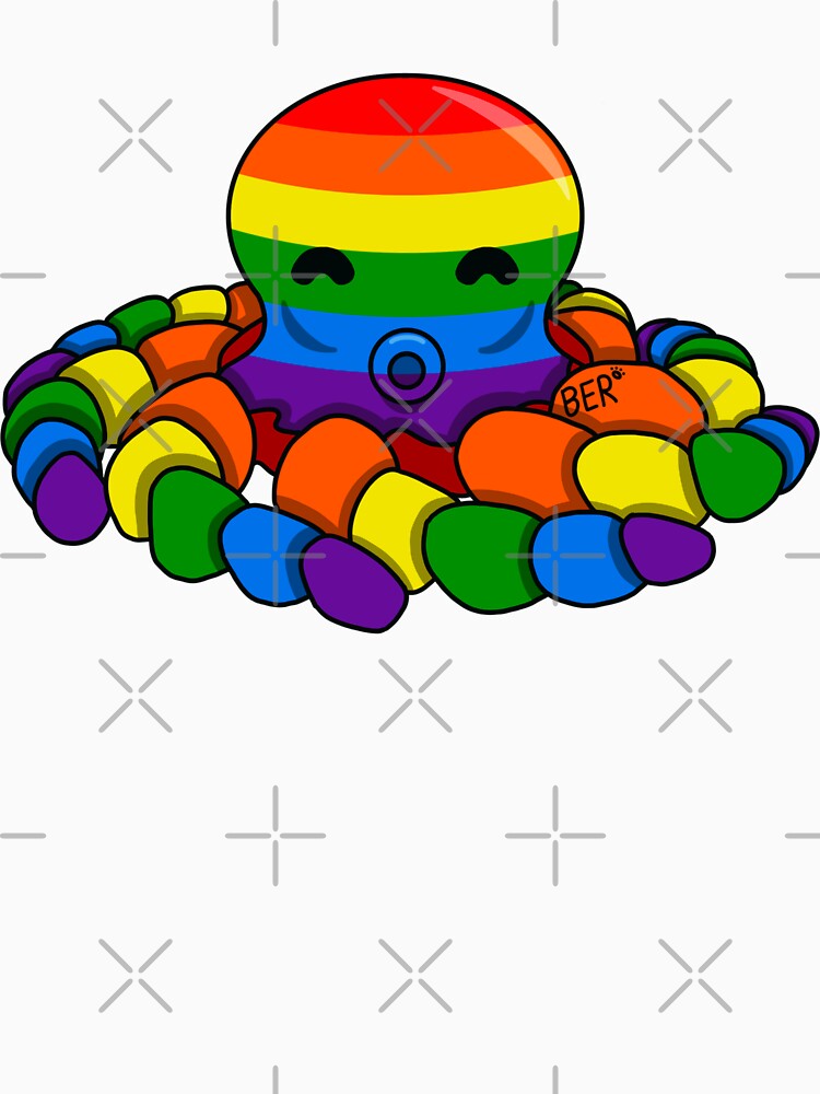 Rainbow Pride Fidget Octopus by SentABear T-Shirts, Hoodie, Sweatshirt | BlankRebels.com (Image 3)