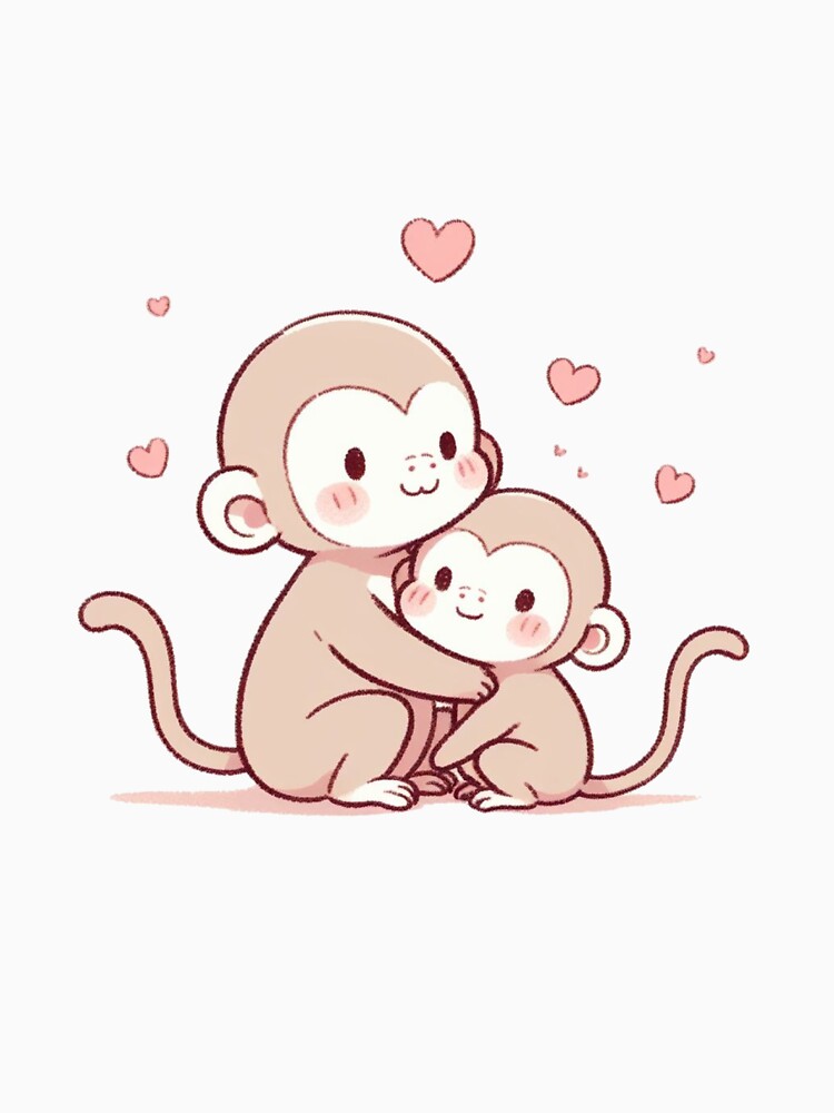 Monkey Couple Valentine's Day by LemuellTrends T-Shirts, Hoodie, Sweatshirt | BlankRebels.com (Image 3)