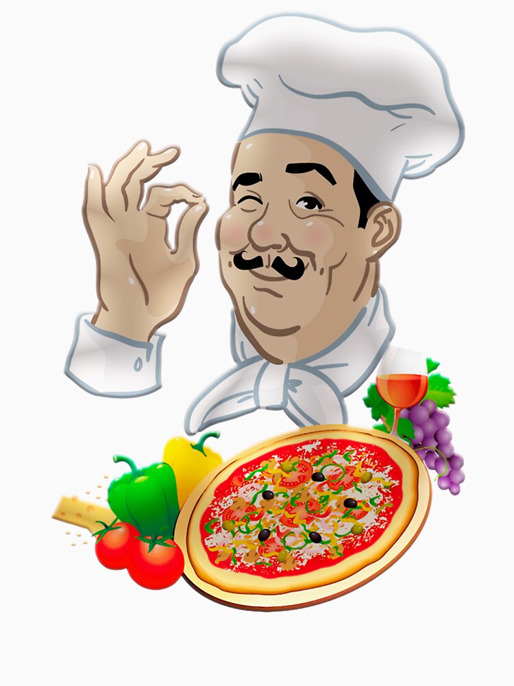Chef and Big Italian Pizza by OnlyBlissDesign T-Shirts, Hoodie, Sweatshirt | BlankRebels.com (Image 3)