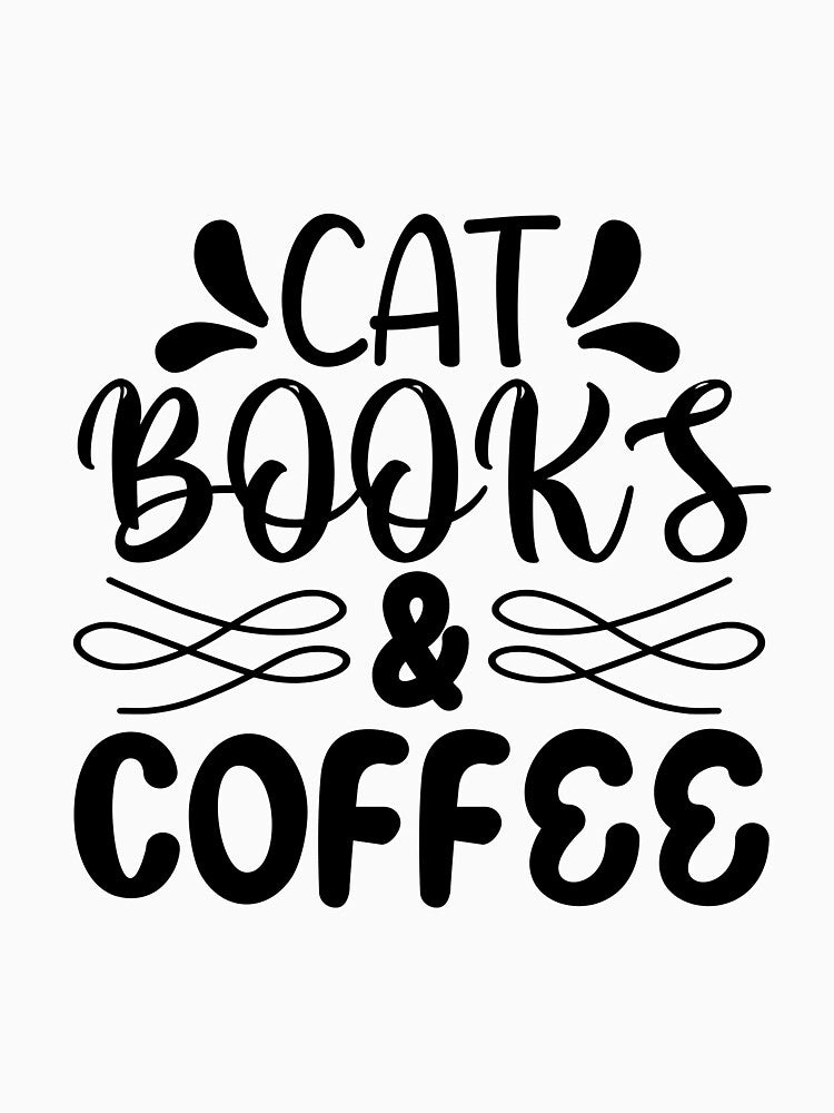 Cat books and coffee by ibrahim2022 T-Shirts, Hoodie, Sweatshirt | BlankRebels.com (Image 3)