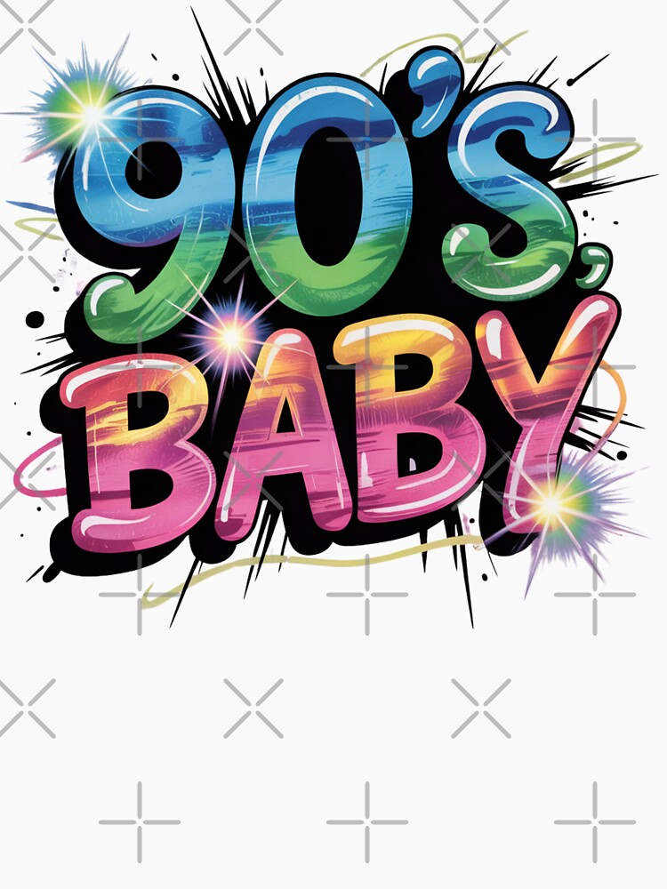 90s Baby Retro Neon Throwback Design by aprilsims T-Shirts, Hoodie, Sweatshirt | BlankRebels.com (Image 3)