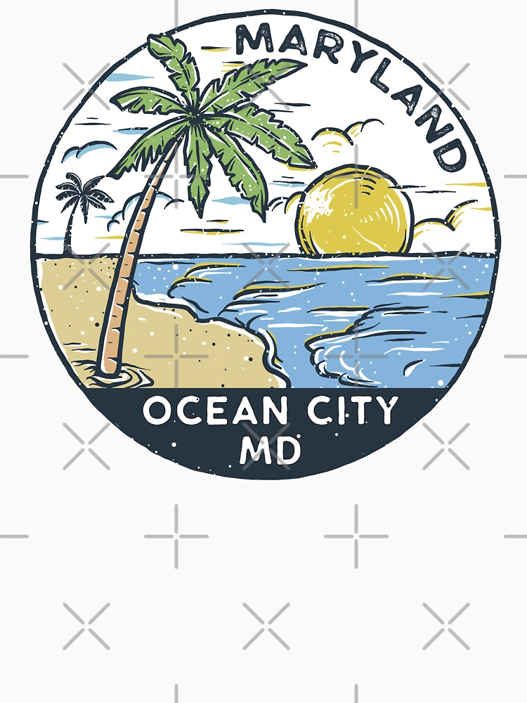 Ocean City Maryland Vintage by KrisSidDesigns T-Shirts, Hoodie, Sweatshirt | BlankRebels.com (Image 3)