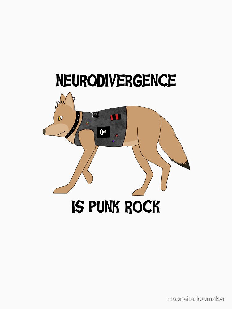 Neurodivergent Coyote by moonshadowmaker T-Shirts, Hoodie, Sweatshirt | BlankRebels.com (Image 3)