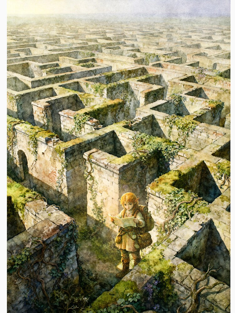 elf explorer in ancient maze by alvarlunafae T-Shirts, Hoodie, Sweatshirt | BlankRebels.com (Image 3)
