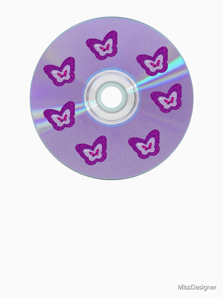 purple butterfly y2k cd by MissDesigner T-Shirts, Hoodie, Sweatshirt | BlankRebels.com (Image 3)