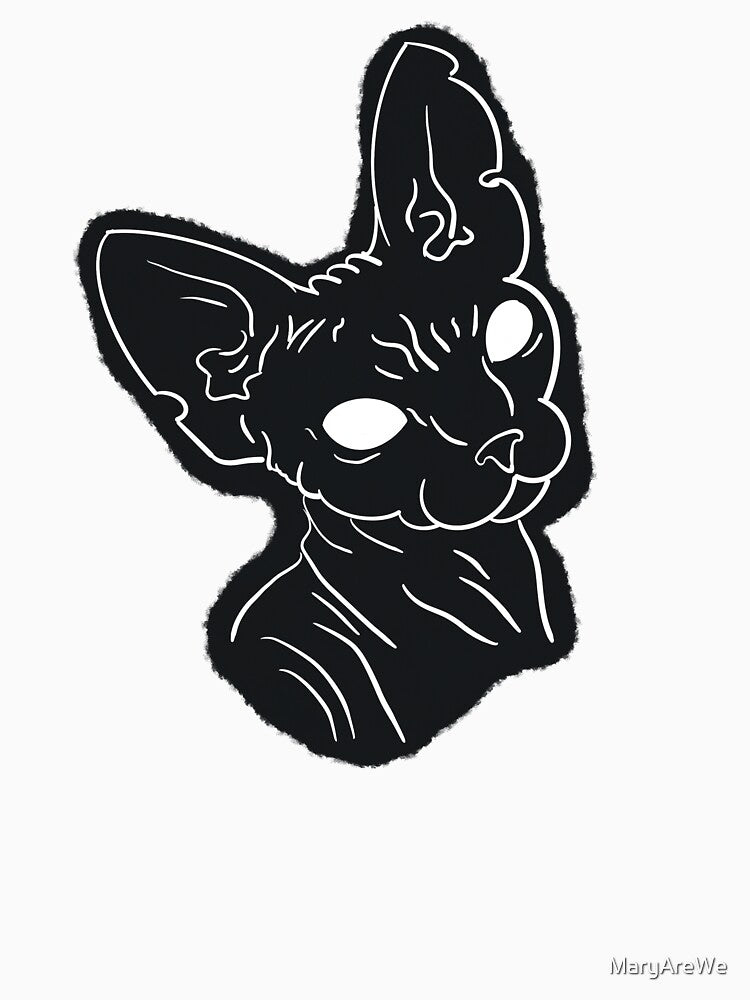 Black Sphynx by MaryAreWe T-Shirts, Hoodie, Sweatshirt | BlankRebels.com (Image 3)