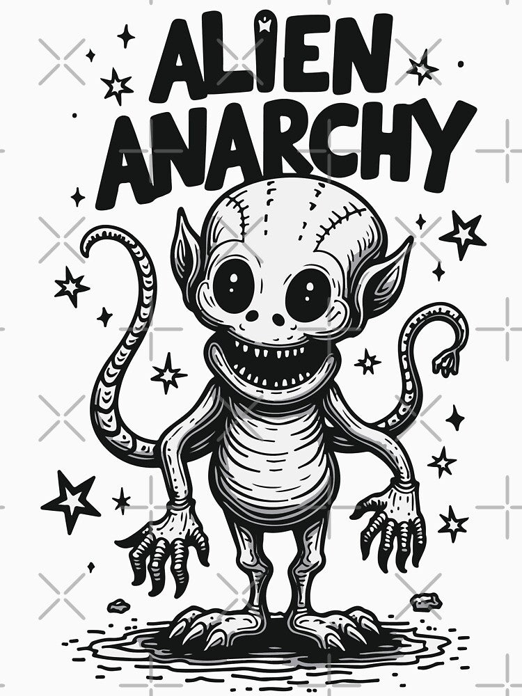 Alien Amarchy by Genang Murni Karya T-Shirts, Hoodie, Sweatshirt | BlankRebels.com (Image 3)