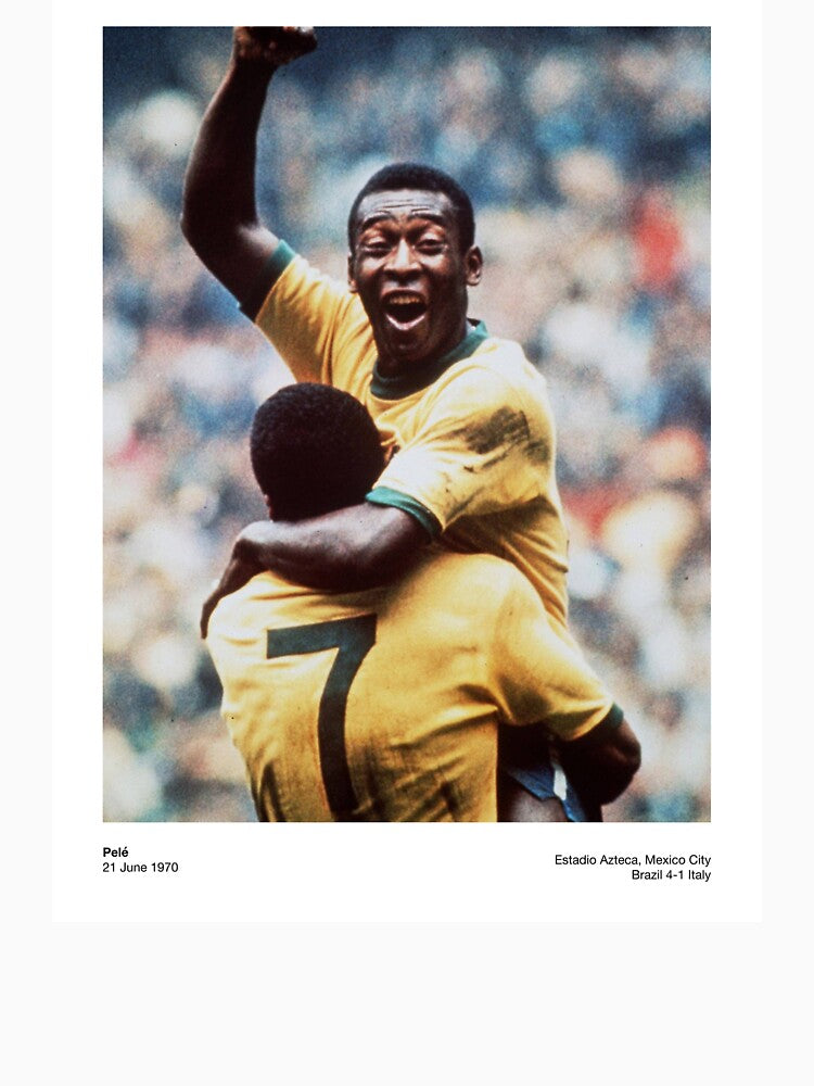 Pelé's Triumph: 1970 World Cup Legend Print by redprime