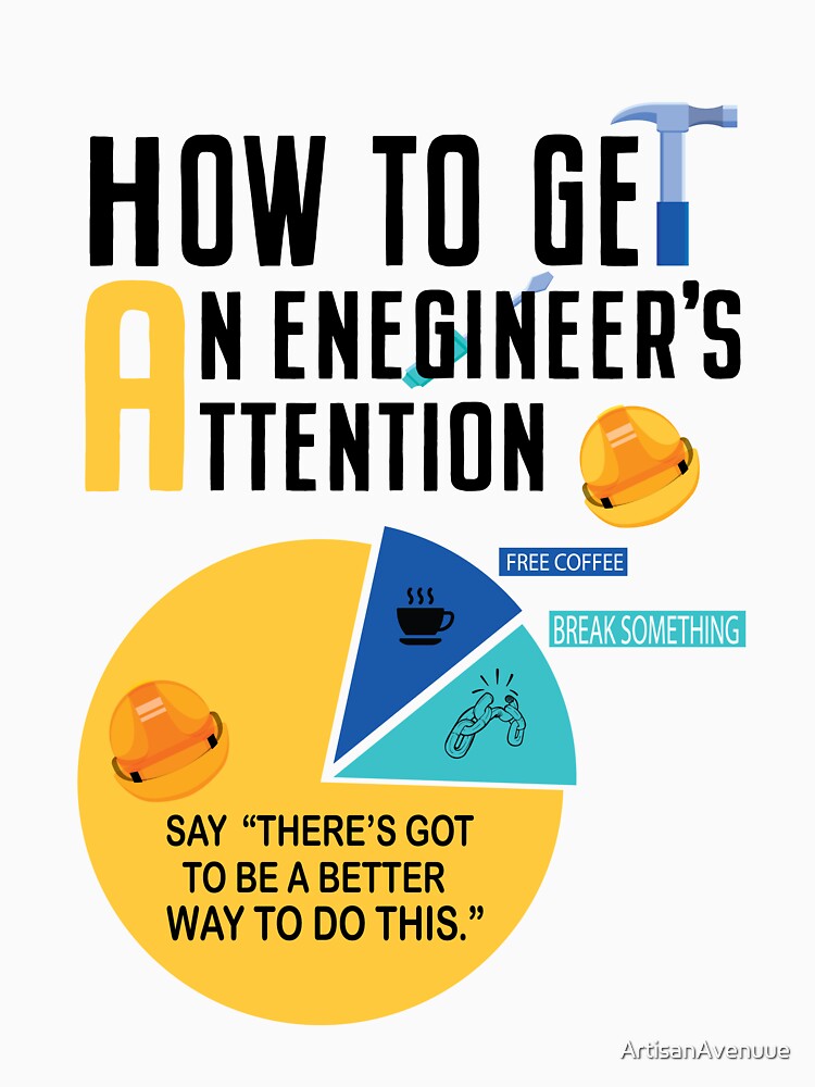 How To Get An Engineers Attention quote Funny Engineer, Free Coffee by ArtisanAvenuue T-Shirts, Hoodie, Sweatshirt (Image 3)