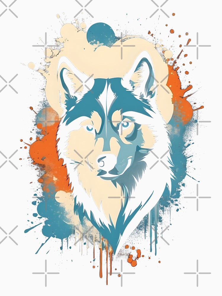 Vintage Husky Silhouette Design: Timeless Elegance for Nostalgic Dog Lovers. by brindled